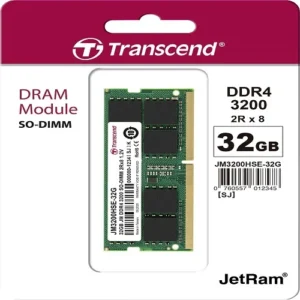 Transcend 32GB DDR4 3200Mhz SO-DIMM Memory Module for Laptop JM3200HSE-32G