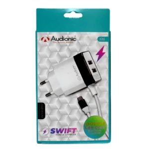 Audionic Dual USB Port Universal Swift Mobile Charger Type-C S35