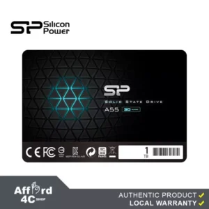 Silicon Power 1TB Ace A55 2.5″ SATA III 3D NAND Internal Solid State Drive Model SU001TBSS3A55S25NE